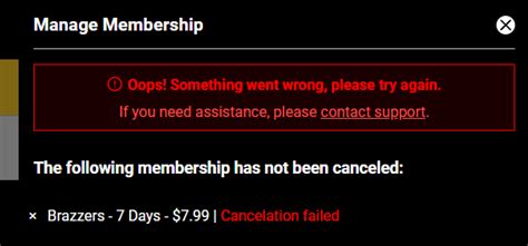 I subscribed to Brazzers and I cant cancel my card because